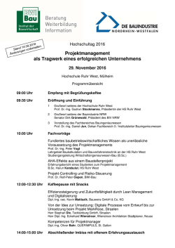 Hochschultag 2016