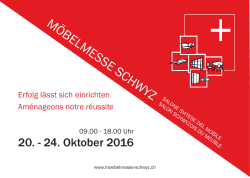 Voravis 2016 - Möbelmesse Schwyz