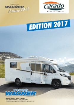 edition 2017 - Wohnwagen
