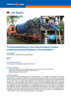 Projekt Wasser Kornwestheim - Rädlinger primus line GmbH