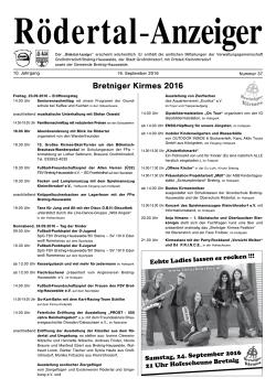Bretniger Kirmes 2016 - Bretnig