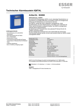 Technischer Alarmbaustein IQ8TAL