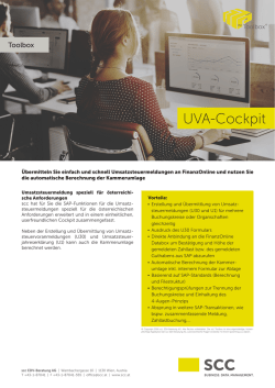 UVA-Cockpit - scc EDV