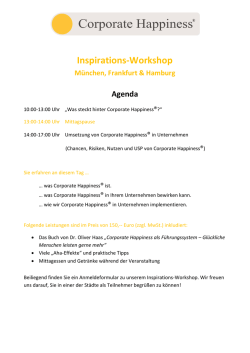 Inspirations-Workshop