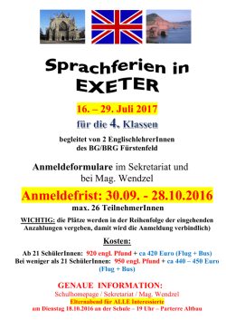 Infoblatt - BG/BRG F&uuml;rstenfeld