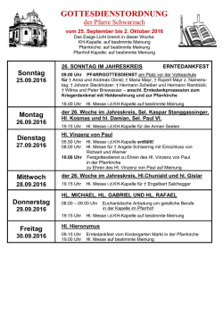 gottesdienstordnung