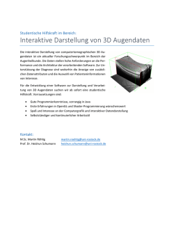 Interaktive Darstellung von 3D Augendaten