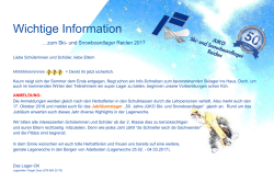 Wichtige Information - JUKO Ski