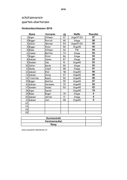 Verbandsschiessen - SV Quarten