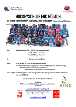 Info Hockeyschule - Bülach