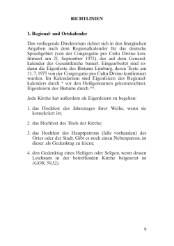 Direktorium des Bistums Limburg 2015/2016