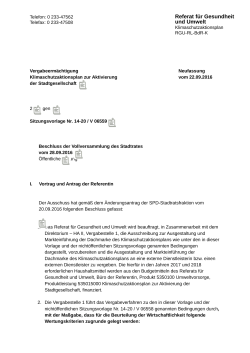 Referat für Gesundheit und Umwelt - München