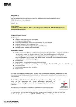 Hilfe in Einrichtungen