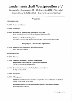 Ein detailliertes Kongress-Programm steht als PDF