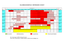 Hallenbelegungsplan 16/17  - FTC