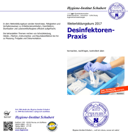 Infoblatt und Anmeldung als PDF zum - Hygiene