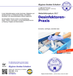 Infoblatt und Anmeldung als PDF zum - Hygiene