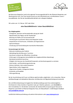 eine Gesch&auml;ftsf&uuml;hrerin / einen Gesch&auml;ftsf&uuml;hrer