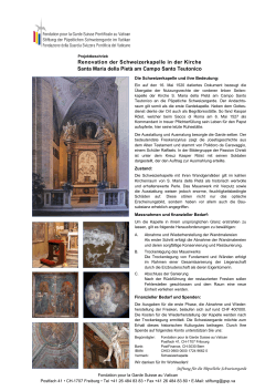 Projekt Schweizerkapelle
