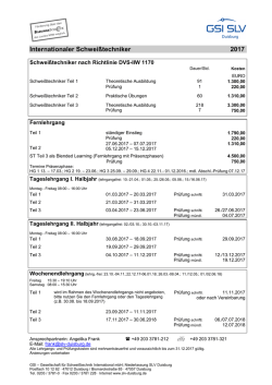 Internationaler Schwei&szlig;techniker (geplant noch nicht