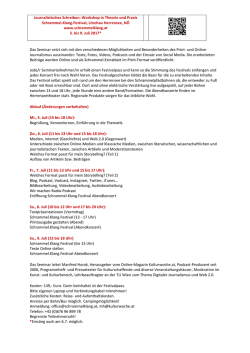 Journalistisches Schreiben - Infoblatt_Juni 2017