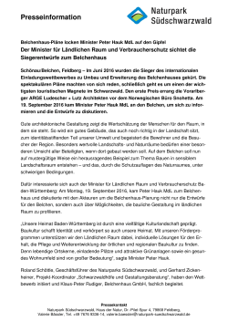 Belchenhaus-Pläne locken Minister Peter Hauk