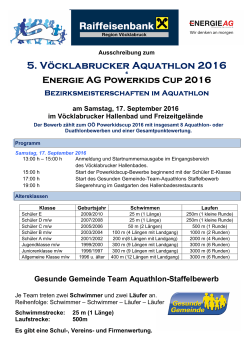 Ausschreibung 2016 - Schwimmverein Vöcklabruck