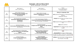 Drucken - Speiseplan
