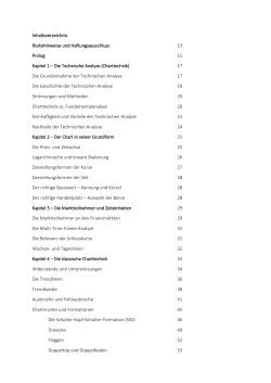 Inhaltsverzeichnis Risikohinweise und Haftungsausschluss 13