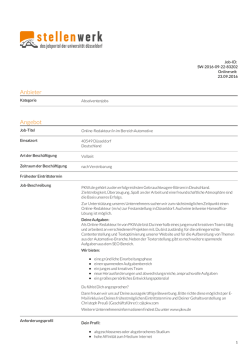 PDF - Stellenwerk Düsseldorf