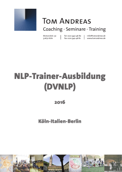Das NLP-Trainer-Programm 2016 als PDF