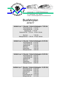 Busfahrplan