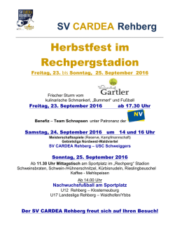 Herbstfest im Rechpergstadion