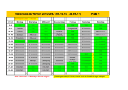 Hallenplan Tennisclub Lemgo