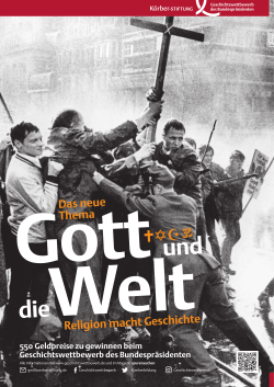 Gott und die Welt. Religion macht Geschichte