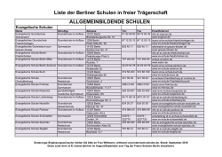 Liste der Berliner Schulen in freier Tr&auml;gerschaft