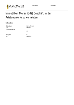Immobilien Meran (342) Gesch&auml;ft in der Aristongalerie