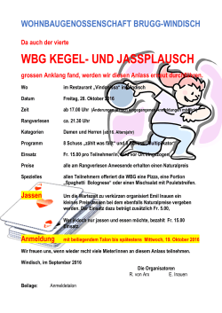 Kegel - WBG Brugg Windisch-Home