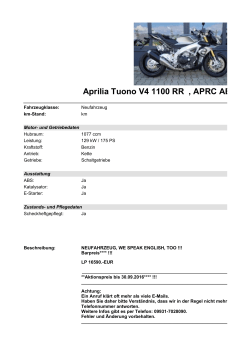 Detailansicht Aprilia Tuono V4 1100 RR €,€APRC ABS