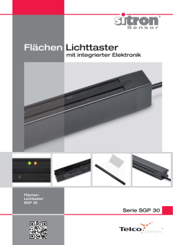 Flächen Lichttaster - Sitron Sensor GmbH