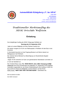 Automobilclub Jahresausflug 2016 - ADAC
