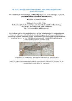Informationen hier - Verein Erdgeschichte im S&uuml;draum Leipzig eV