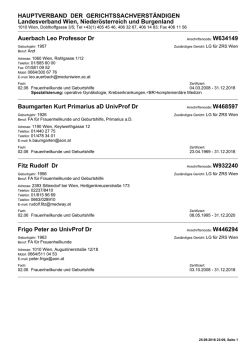 Druckansicht - Hauptverband