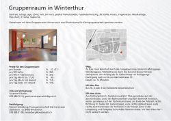 Informationen - Gruppenraum , Seminarraum oder Kursraum in
