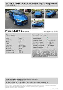 Preis: 13.990 € MwSt. ausweisbar