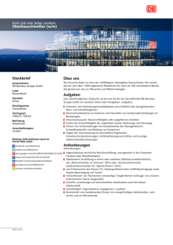 Kein Job wie jeder andere: Oberbauschweißer (w