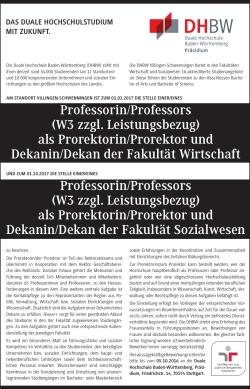 Prorektor - Duale Hochschule Baden