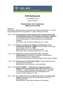 HVG-Kolloquium - HVG-DGG