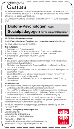 Diplom-Psychologen (w/m)