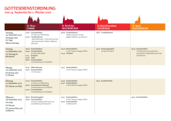 gottesdienstordnung